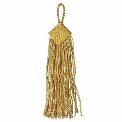 Picture of Square Tassel cm 10 (3,9 inch) Metallic thread and Viscose for liturgical Vestments