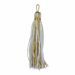 Picture of Thin Band Cord Tassel gold and colour cm 10 (3,9 inch) Metallic thread and Viscose Red Olive Green Violet Ivory for liturgical Vestments