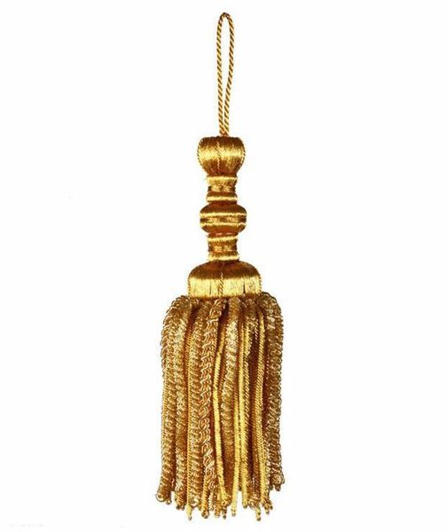 Picture of Tassel de luxe cm 16 (6,3 inch) Metallic thread and Viscose for liturgical Vestments