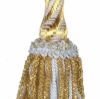 Immagine di Nappa oro lusso con asola in canutiglia e colore 16 cm