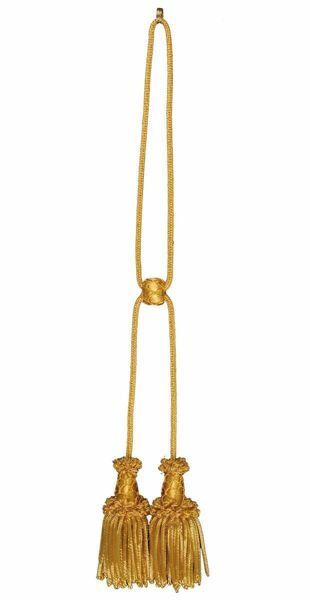 Imagen de Cordón para estola litúrgica canutilho oro 2 borlas 