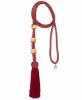 Picture of Tubular pectoral cross Cord Solomon knot 3 pass-through rings 