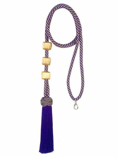 Picture of Tubular pectoral cross Cord Solomon knot 3 pass-through rings 