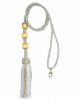 Picture of Tubular pectoral cross Cord Solomon knot 3 pass-through rings 
