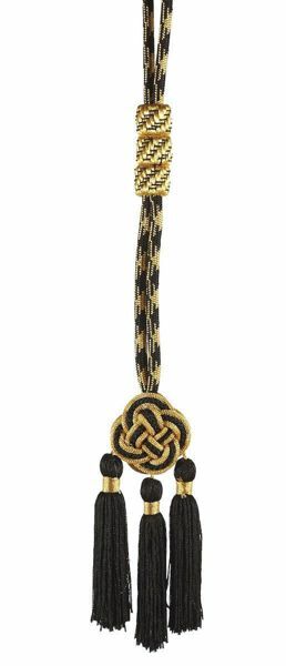 Picture of Pectoral cross Cord 3 tassels 3 pass-through rings 