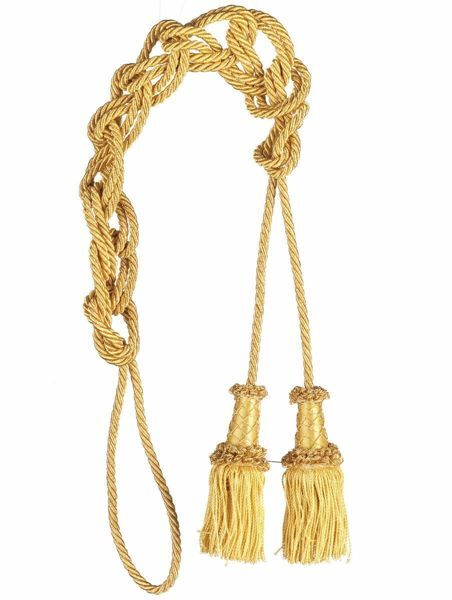 Picture of Cord Tassel 2 Tassels Metallic thread and Viscose for Banners and liturgical Vestments