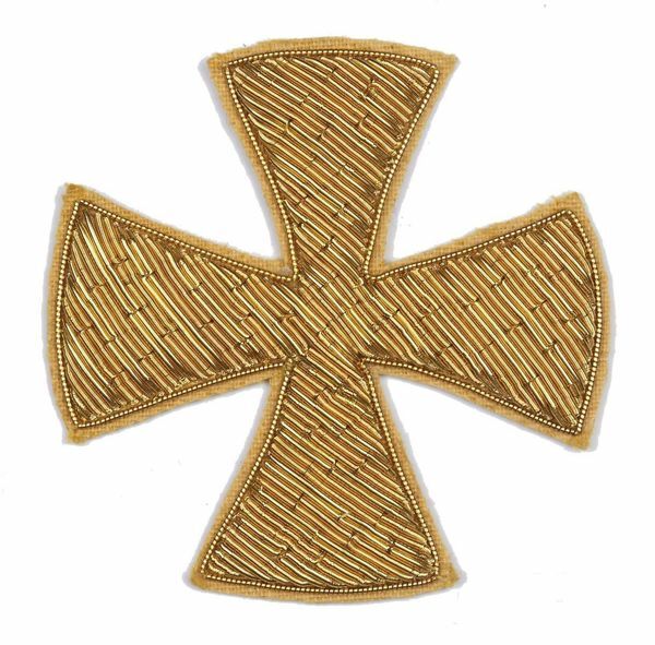 Immagine di Croci da ricamare su set Messa in canutiglia oro H. 6 cm