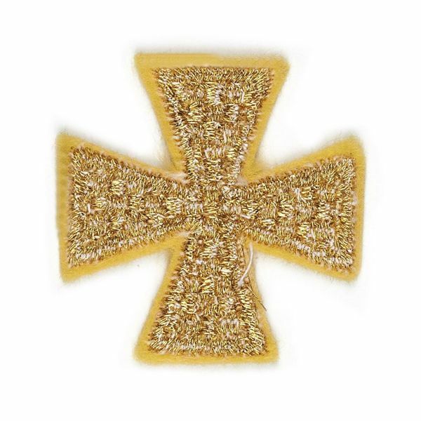 Imagen de Cruz bordada paño oro y bordado Dama H. 4 cm