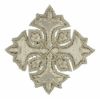 Imagen de Cruz de lis bordada oro o plata H. 5 cm