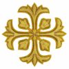 Imagen de Cruz de lis bordada oro o plata H. 10 cm