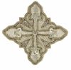 Imagen de Cruz bordada oro/color paillettes H. 5 cm