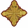 Imagen de Cruz bordada oro/color paillettes H. 5 cm