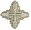 Imagen de Cruz bordada oro/color paillettes H. 7,5 cm