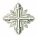 Picture of Embroidered Cross Ramino Motif with paillettes Gold embroidery H. cm 10 (3.9 inch) Metallic thread and Viscose Gold Silver Red/Crimson for Chasubles and liturgical Vestments