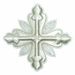 Picture of Embroidered Cross Ramino Motif with paillettes Gold embroidery H. cm 15 (5,9 inch) Metallic thread and Viscose Gold Silver Red/Crimson for Chasubles and liturgical Vestments