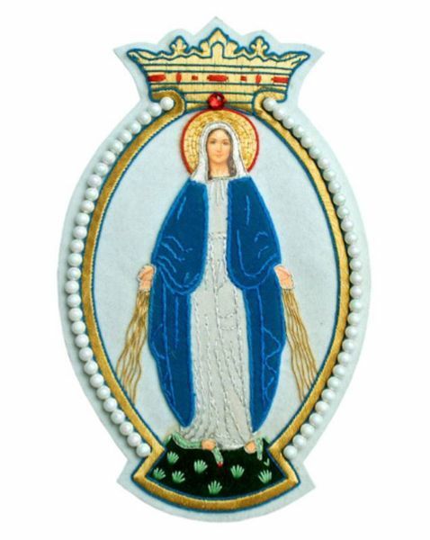 Picture of Embroidered religious applique Madonna 21 cm (8,3 inch)