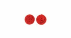 Immagine di Bottoni ricamati a mano in pura Seta misura 13 Paonazzo Seta Nero Rosso Cardinalizio Cremisi per Abito Talare