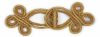 Picture of Gold fabric Cape Fastener