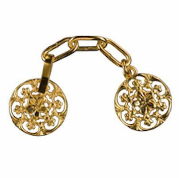 Picture of Cope Clasp Gold painted metal for Cope Pluviale Surplice Cloak and liturgical Vestments