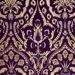 Picture of Lampas (Lampasso) Thistle Flower H. cm 160 (63 inch) Lurex Fabric Red Yellow Gold Violet White for liturgical Vestments
