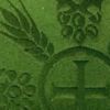 Picture of Damask fabric Wheat Circle H. 63 inch viscose