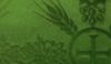 Picture of Damask fabric Wheat Circle H. 63 inch viscose