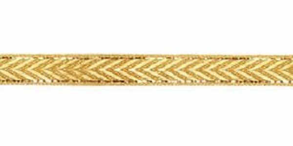 Picture of Galloon Isernia gold H. 1 cm (0,39 inch) metallic thread