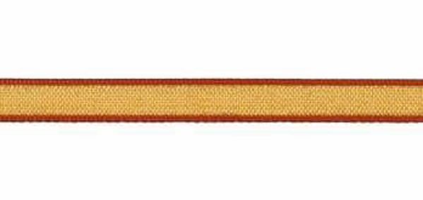 Immagine di Gallone Filo oro raso H. cm 1 (0,39 inch) misto Cotone Rosso Verde Avana Viola Giallo Zecchino Tessuto per Paramenti liturgici