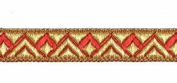 Immagine di Gallone oro Losanga H. 1,5 cm per paramenti sacri