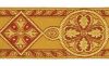 Imagen de Galón Bizantino oro H. 9 cm para ornamentos litúrgicos