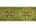 Immagine di Gallone Bizantino Filo oro H. cm 9 (3,5 inch) Poliestere Acetato Rosso Celeste Verde Avana Morello Viola Giallo Zecchino Tessuto per Paramenti liturgici