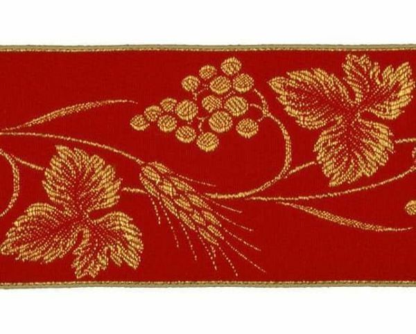 Imagen de Galón litúrgico oro Uvas Espigas H. 9 cm