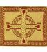 Immagine di Gallone Filo oro Croce H. cm 9 (3,5 inch) misto Cotone Tessuto per Paramenti liturgici
