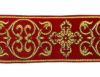 Immagine di Gallone dorato Croce Ortodossa Cornice H. 9 cm per paramenti