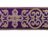 Immagine di Gallone dorato Croce Ortodossa Cornice H. 9 cm per paramenti