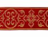 Immagine di Gallone dorato Croce Ortodossa Cornice H. 9 cm per paramenti