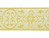 Immagine di Gallone dorato Croce Ortodossa Cornice H. 9 cm per paramenti