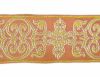 Immagine di Gallone dorato Croce Ortodossa Cornice H. 9 cm per paramenti
