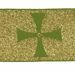 Immagine di Gallone frisette oro H. cm 8 (3,1 inch) Poliestere Viscosa Rosso Verde Avana Viola Tessuto per Paramenti liturgici