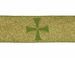 Picture of Galloon Gold frisette H. cm 8 (3,1 inch) Polyester Fabric Red Olive Green Avana Violet Trim Orphrey Banding for liturgical Vestments 