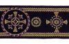 Imagen de Galón oro Palmeras H. 9 cm para ornamentos litúrgicos