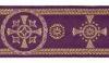 Imagen de Galón oro Palmeras H. 9 cm para ornamentos litúrgicos