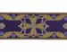 Picture of Galloon Cloud H. cm 9 (3,5 inch) Polyester and Acetate Fabric Red Olive Green Violet Yellow Ivory Trim Orphrey Banding for liturgical Vestments 