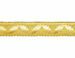 Picture of Galloon Gold ribbon H. cm 4 (1,6 inch) Metallic thread Fabric high content of Gold Trim Orphrey Banding for liturgical Vestments 