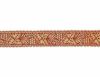 Immagine di Gallone Vite Grano oro / bordeaux H. 3 cm