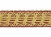 Picture of Gold / burgundy Galloon Harp H. 2 cm (0,8 inch)