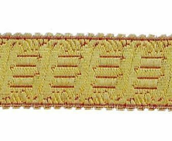 Immagine di Gallone Arpa oro / bordeaux H. 4 cm
