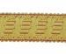 Picture of Galloon Gold and color Harp H. cm 4 (1,6 inch) Metallic thread Fabric high content of Gold Bordeaux Trim Orphrey Banding for liturgical Vestments 