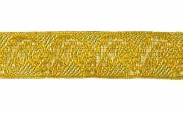 Picture of Gold Galloon Leaves Flowers H. 2 cm (0,8 inch)