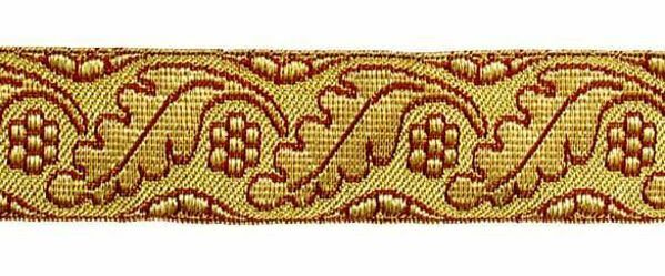 Picture of Gold / colors Galloon Leaves Flowers H. 4 cm (1,6 inch)